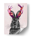 Jackalope Con Astas Rosadas - Fab Funky | Cuadro decorativo de Canvas Lab