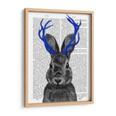 Jackalope Con Astas Azules - Fab Funky | Cuadro decorativo de Canvas Lab