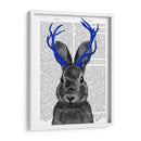 Jackalope Con Astas Azules - Fab Funky | Cuadro decorativo de Canvas Lab