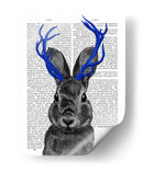 Jackalope Con Astas Azules - Fab Funky | Cuadro decorativo de Canvas Lab