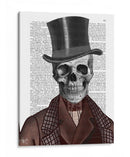 Caballero Esqueleto Y Sombrero De Copa - Fab Funky | Cuadro decorativo de Canvas Lab