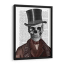 Caballero Esqueleto Y Sombrero De Copa - Fab Funky | Cuadro decorativo de Canvas Lab