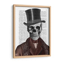 Caballero Esqueleto Y Sombrero De Copa - Fab Funky | Cuadro decorativo de Canvas Lab