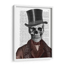 Caballero Esqueleto Y Sombrero De Copa - Fab Funky | Cuadro decorativo de Canvas Lab