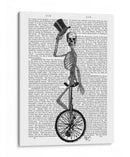 Esqueleto En Unicycle - Fab Funky | Cuadro decorativo de Canvas Lab
