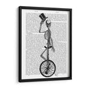 Esqueleto En Unicycle - Fab Funky | Cuadro decorativo de Canvas Lab