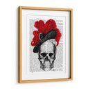 Cráneo Con Sombrero Rojo - Fab Funky | Cuadro decorativo de Canvas Lab
