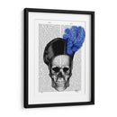 Cráneo Con Sombrero Azul - Fab Funky | Cuadro decorativo de Canvas Lab
