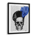 Cráneo Con Sombrero Azul - Fab Funky | Cuadro decorativo de Canvas Lab