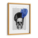 Cráneo Con Sombrero Azul - Fab Funky | Cuadro decorativo de Canvas Lab