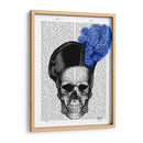 Cráneo Con Sombrero Azul - Fab Funky | Cuadro decorativo de Canvas Lab