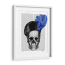 Cráneo Con Sombrero Azul - Fab Funky | Cuadro decorativo de Canvas Lab