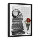 Cráneo Y Libros - Fab Funky | Cuadro decorativo de Canvas Lab