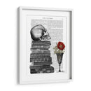 Cráneo Y Libros - Fab Funky | Cuadro decorativo de Canvas Lab