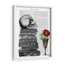 Cráneo Y Libros - Fab Funky | Cuadro decorativo de Canvas Lab