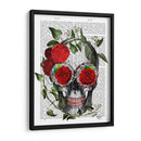 Cráneo Con Rosas Y Vides. - Fab Funky | Cuadro decorativo de Canvas Lab