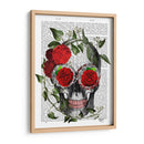 Cráneo Con Rosas Y Vides. - Fab Funky | Cuadro decorativo de Canvas Lab