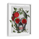 Cráneo Con Rosas Y Vides. - Fab Funky | Cuadro decorativo de Canvas Lab