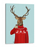 Ciervos En Suéter De Esquí - Fab Funky | Cuadro decorativo de Canvas Lab