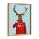 Ciervos En Suéter De Esquí - Fab Funky | Cuadro decorativo de Canvas Lab