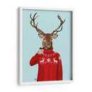 Ciervos En Suéter De Esquí - Fab Funky | Cuadro decorativo de Canvas Lab