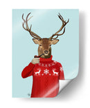 Ciervos En Suéter De Esquí - Fab Funky | Cuadro decorativo de Canvas Lab