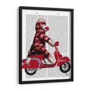 Mono De Calcetín En Ciclomotor - Fab Funky | Cuadro decorativo de Canvas Lab