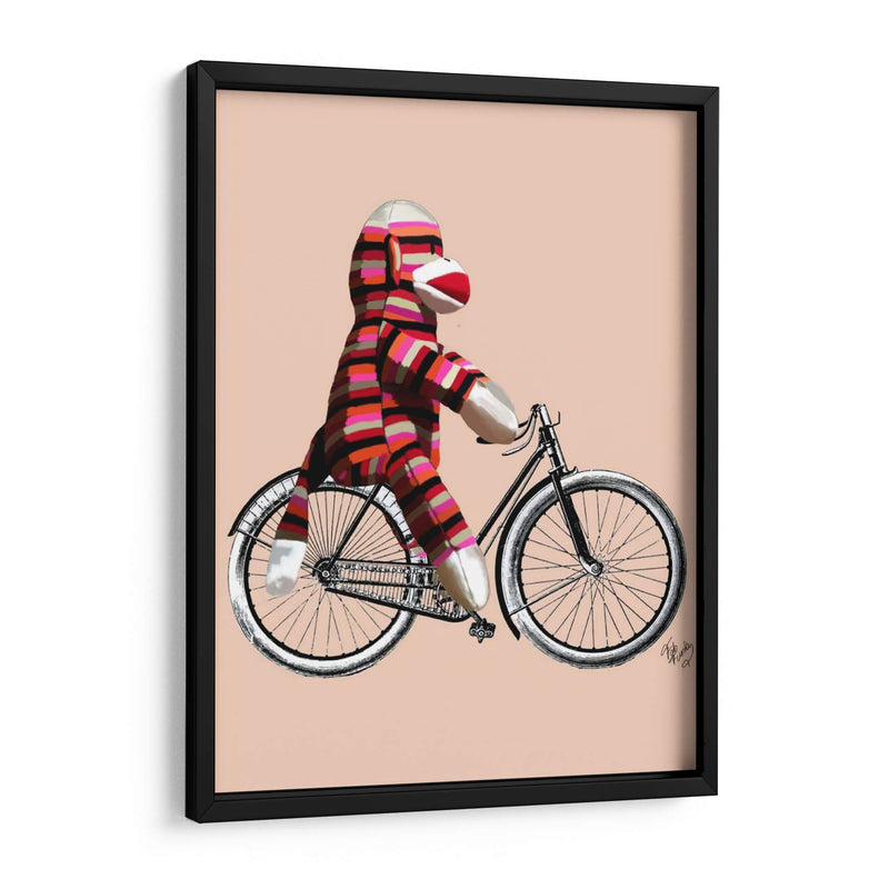 Mono De Calcetín En Bicicleta - Fab Funky | Cuadro decorativo de Canvas Lab