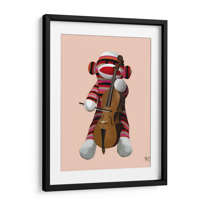 Mono De Calcetín Y Violonchelo - Fab Funky | Cuadro decorativo de Canvas Lab