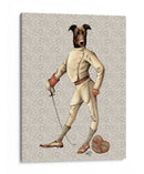 Greyhound Fencer En Crema Llena - Fab Funky | Cuadro decorativo de Canvas Lab