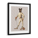 Greyhound Fencer En Crema Llena - Fab Funky | Cuadro decorativo de Canvas Lab