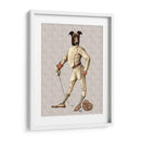Greyhound Fencer En Crema Llena - Fab Funky | Cuadro decorativo de Canvas Lab