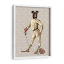 Greyhound Fencer En Crema Llena - Fab Funky | Cuadro decorativo de Canvas Lab