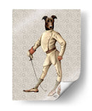 Greyhound Fencer En Crema Llena - Fab Funky | Cuadro decorativo de Canvas Lab