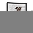 Greyhound Fencer Dark Retrato - Fab Funky | Cuadro decorativo de Canvas Lab