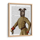 Greyhound Fencer Dark Retrato - Fab Funky | Cuadro decorativo de Canvas Lab