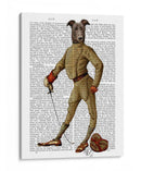 Greyhound Fencer Oscuro Completo - Fab Funky | Cuadro decorativo de Canvas Lab