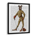 Greyhound Fencer Oscuro Completo - Fab Funky | Cuadro decorativo de Canvas Lab