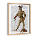 Greyhound Fencer Oscuro Completo - Fab Funky | Cuadro decorativo de Canvas Lab