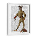 Greyhound Fencer Oscuro Completo - Fab Funky | Cuadro decorativo de Canvas Lab