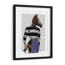 Retrato De Jinete De Carreras De Caballos - Fab Funky | Cuadro decorativo de Canvas Lab