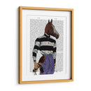 Retrato De Jinete De Carreras De Caballos - Fab Funky | Cuadro decorativo de Canvas Lab
