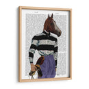 Retrato De Jinete De Carreras De Caballos - Fab Funky | Cuadro decorativo de Canvas Lab