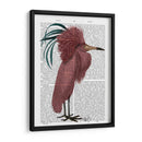 Pájaro Marsala Con Cresta - Fab Funky | Cuadro decorativo de Canvas Lab