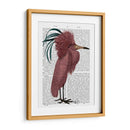 Pájaro Marsala Con Cresta - Fab Funky | Cuadro decorativo de Canvas Lab
