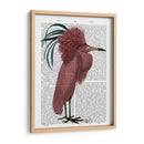 Pájaro Marsala Con Cresta - Fab Funky | Cuadro decorativo de Canvas Lab