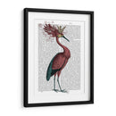 Crowed Marsala Heron - Fab Funky | Cuadro decorativo de Canvas Lab