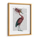 Crowed Marsala Heron - Fab Funky | Cuadro decorativo de Canvas Lab