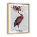 Crowed Marsala Heron - Fab Funky | Cuadro decorativo de Canvas Lab