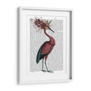 Crowed Marsala Heron - Fab Funky | Cuadro decorativo de Canvas Lab